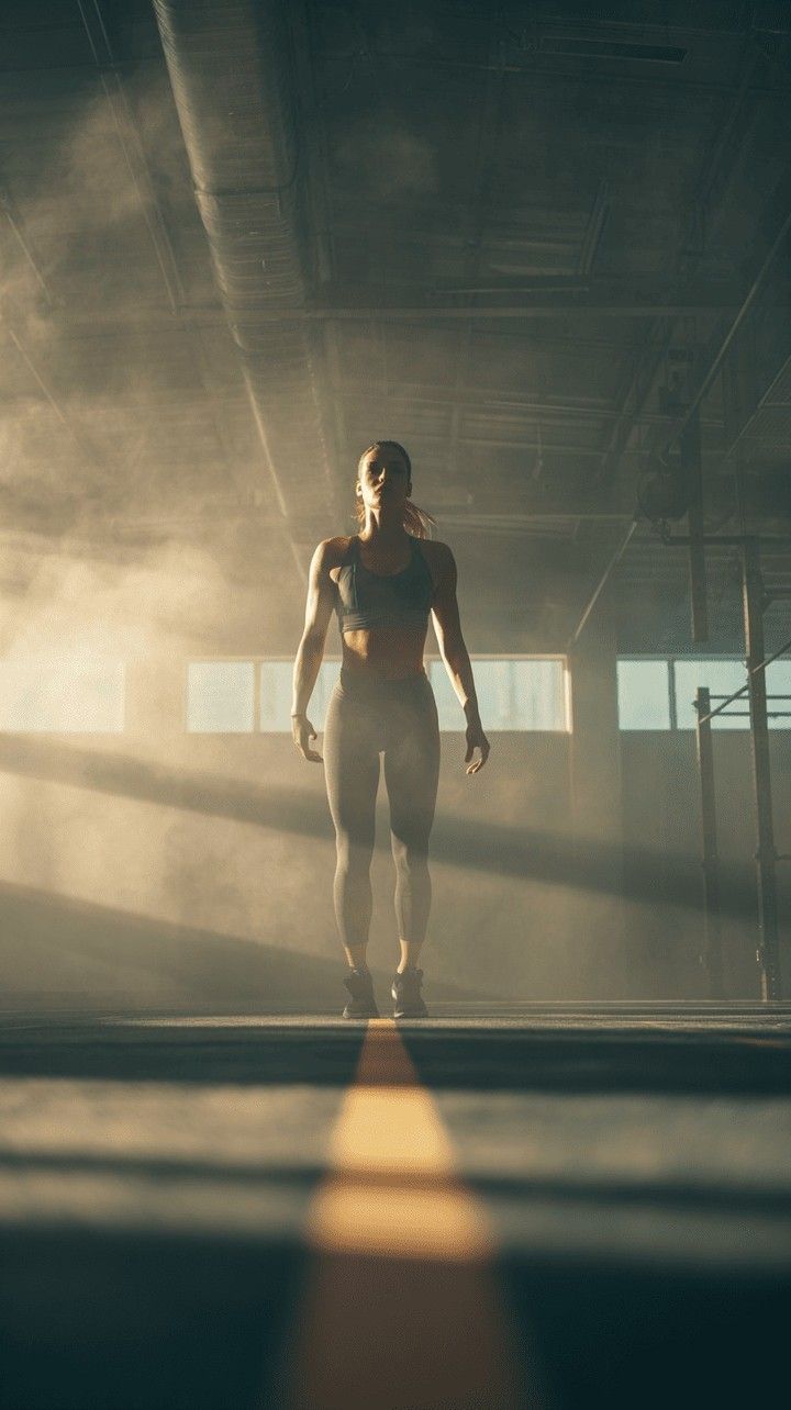 Atleta en el gimnasio